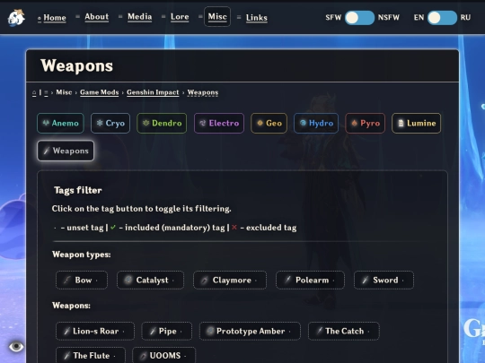 notes/mods/genshin/weapons screenshot