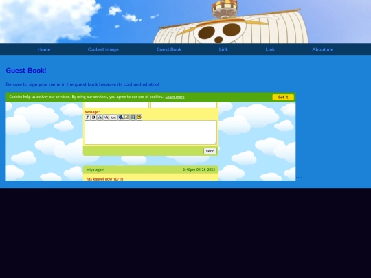 Guest Book screenshot
