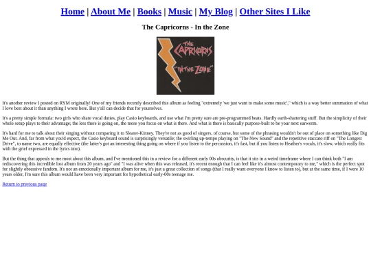Music_Thoughts/Capricorns_InTheZone screenshot