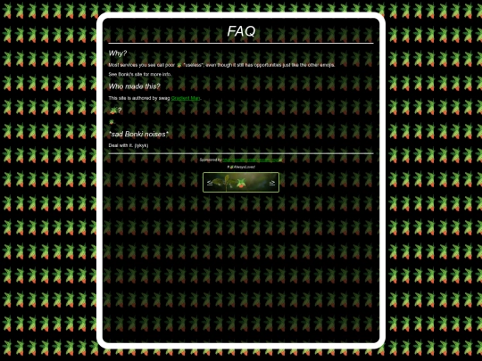 faq screenshot
