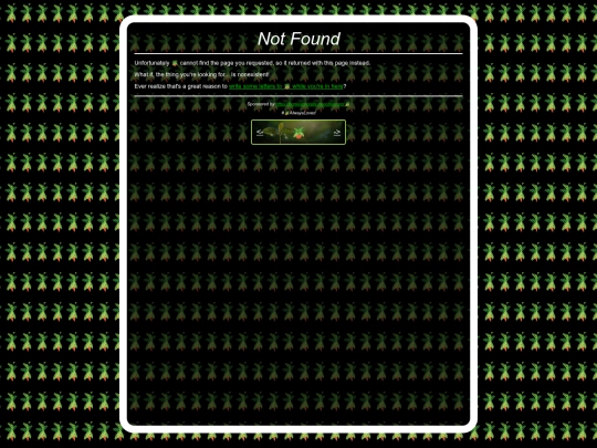 not_found screenshot