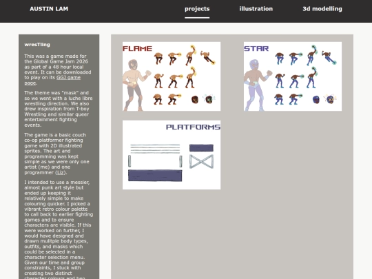 portfolio/projects/wresTling screenshot