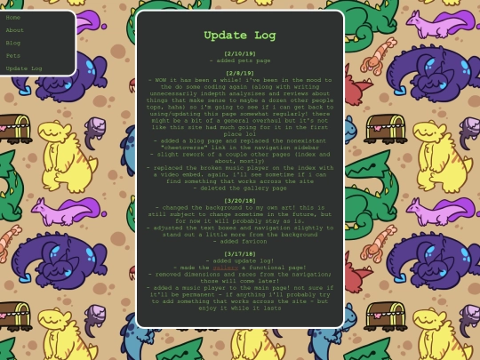 log screenshot
