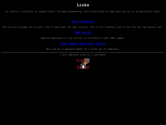 links screenshot