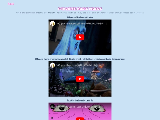 pages/music/videos screenshot