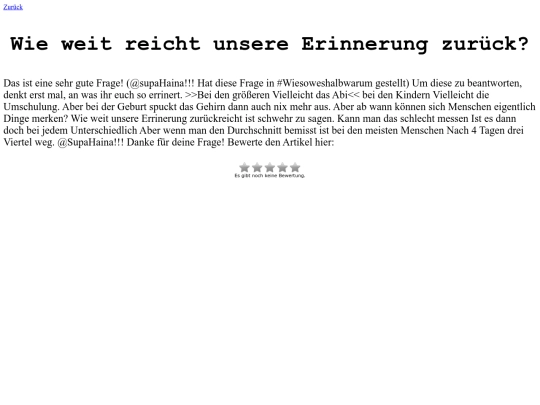 artikel/wie-weit-reicht-unsere-errinnerung-zurueck screenshot