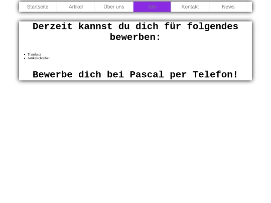 job screenshot