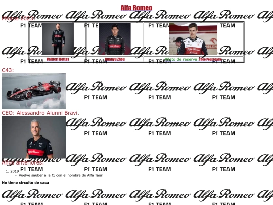 f1/alfa screenshot