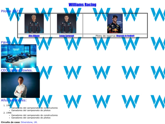f1/williams screenshot