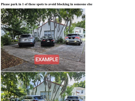 parking-instructions screenshot