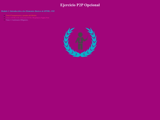 Modulo 1 P2P Opcional/yourpage screenshot
