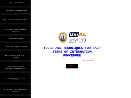 tools in each step screenshot