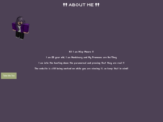 aboutme screenshot