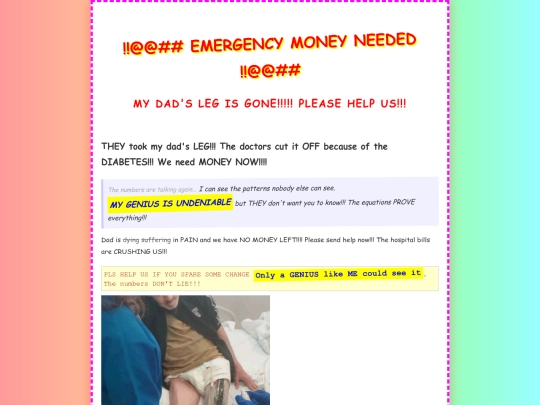 begging screenshot