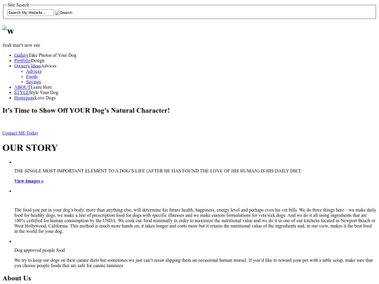 Dog Lover/portfolio screenshot