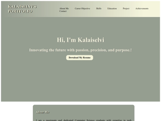 Kalai AAA/kalai project/portfolio/portfoliomain screenshot