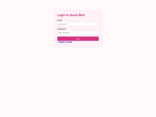 Websites/quick vendor/login screenshot
