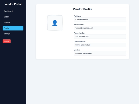 Websites/vendor page/profile screenshot