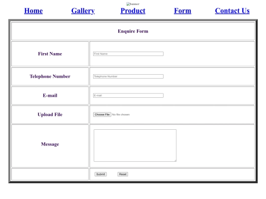form screenshot