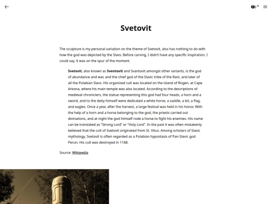 wood-carving/svetovit screenshot