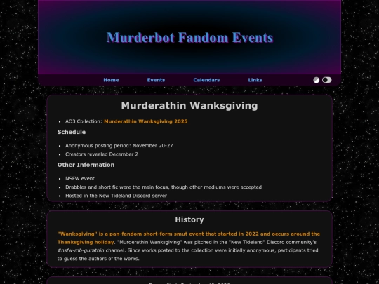events/murderathin-wanksgiving screenshot