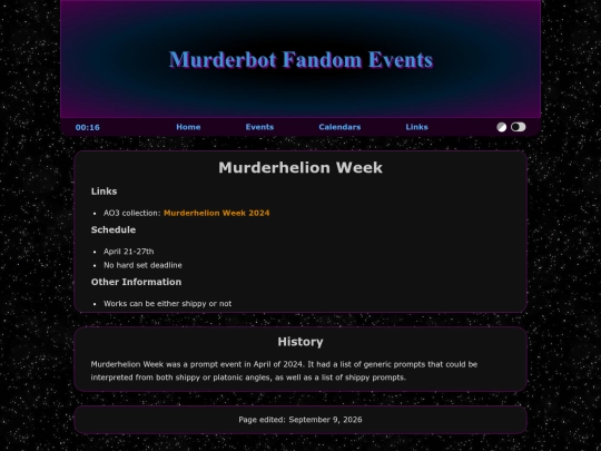 events/murderhelion-week screenshot
