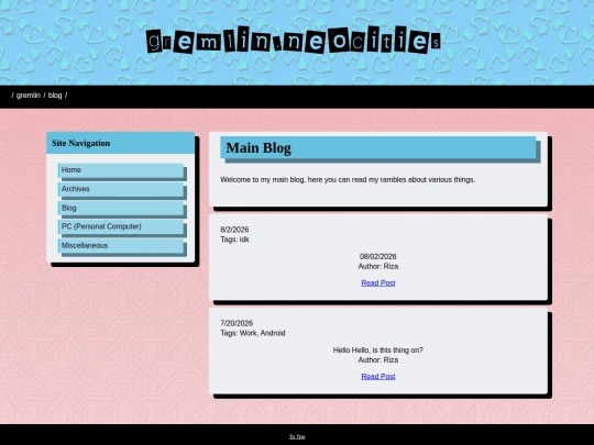 blog/main screenshot