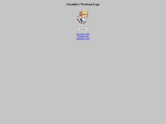 blog/workout-log screenshot
