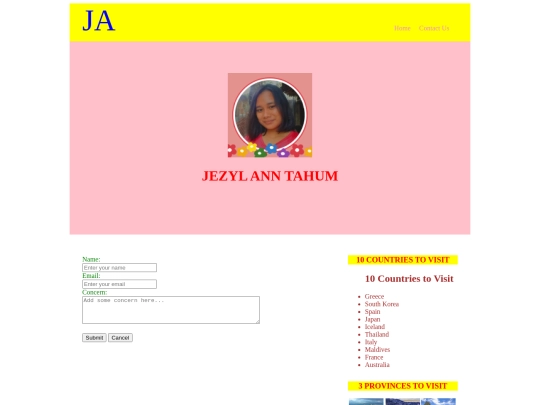 contact us screenshot