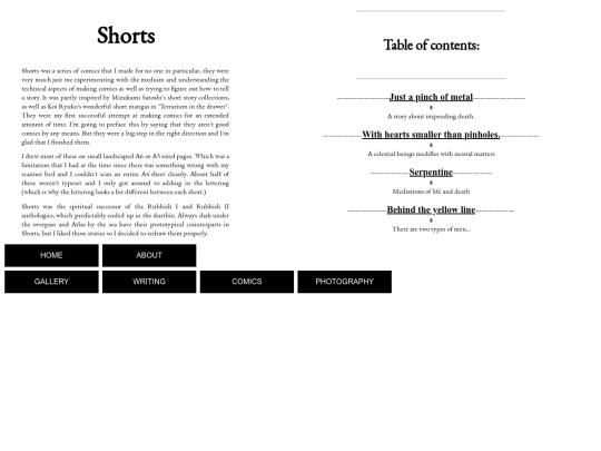 comics/shorts screenshot