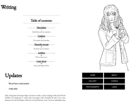 writing screenshot