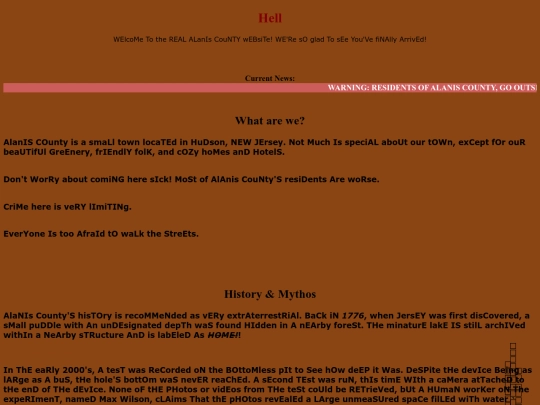 AlanisCountyWebb screenshot