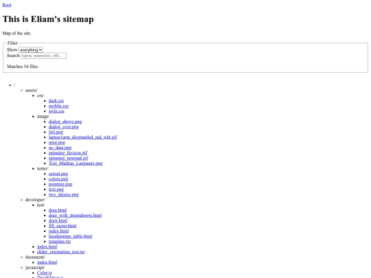 sitemap screenshot