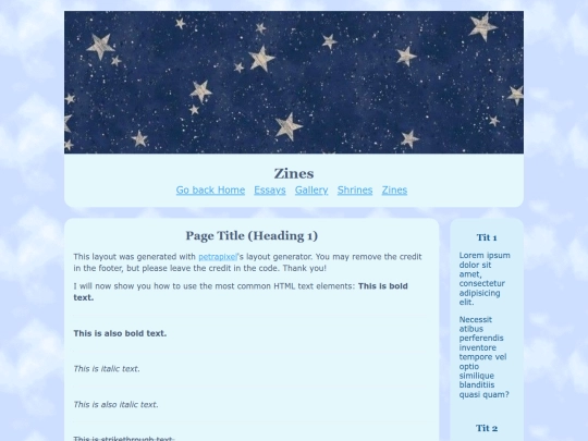 Zines screenshot