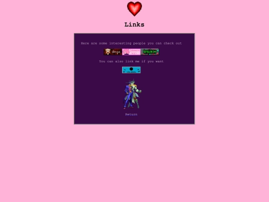 links screenshot