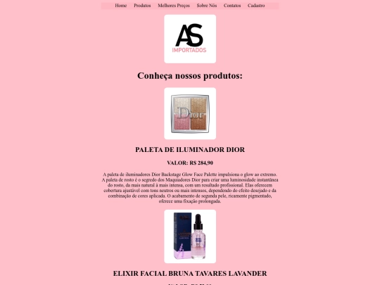 produtos screenshot