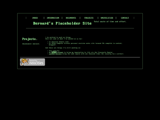 webpages/projects screenshot