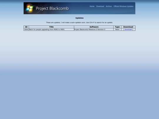 update screenshot