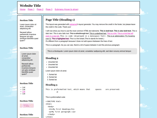 index screenshot