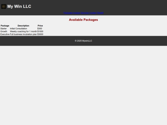 packages screenshot
