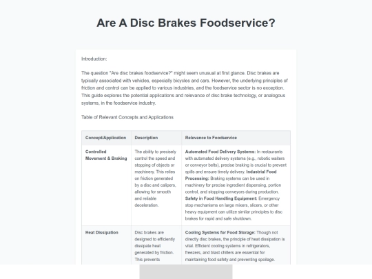 are-a-disc-brakes-foodservice screenshot