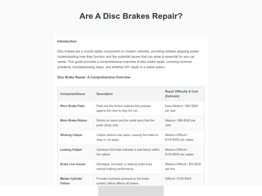 are-a-disc-brakes-repair screenshot
