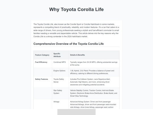 why-toyota-corolla-life screenshot