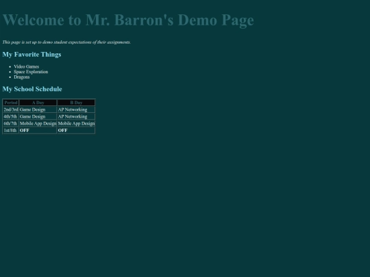 index screenshot