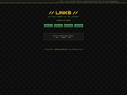 links screenshot