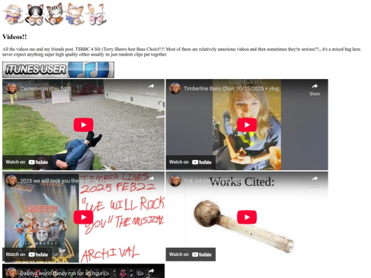 videos screenshot