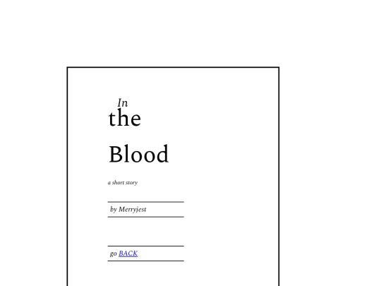 writing/intheblood screenshot