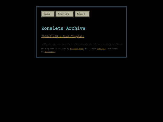archive screenshot