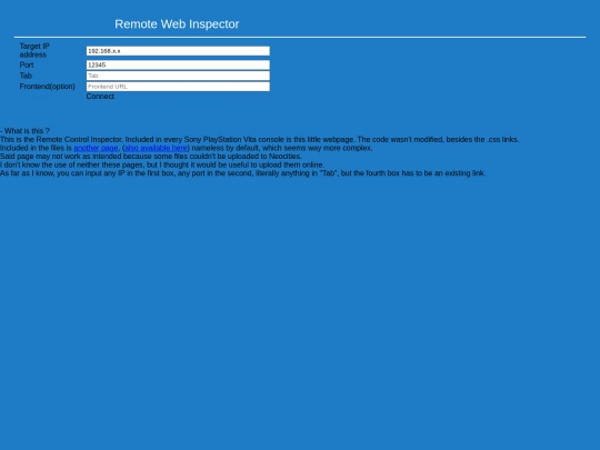 RWI/inspector screenshot