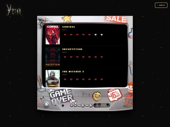 games-list screenshot